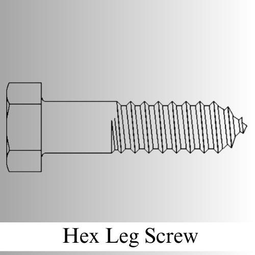 Hex leg screw